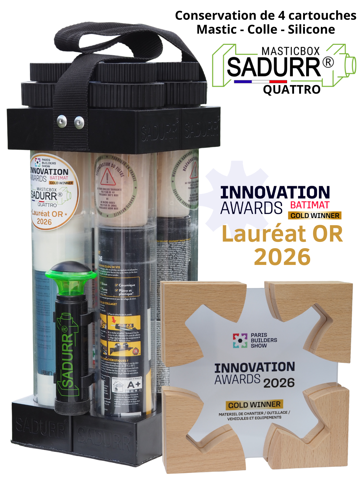 Masticbox SADURR® Quattro — Gold Winner des Innovation Awards BATIMAT 2026
