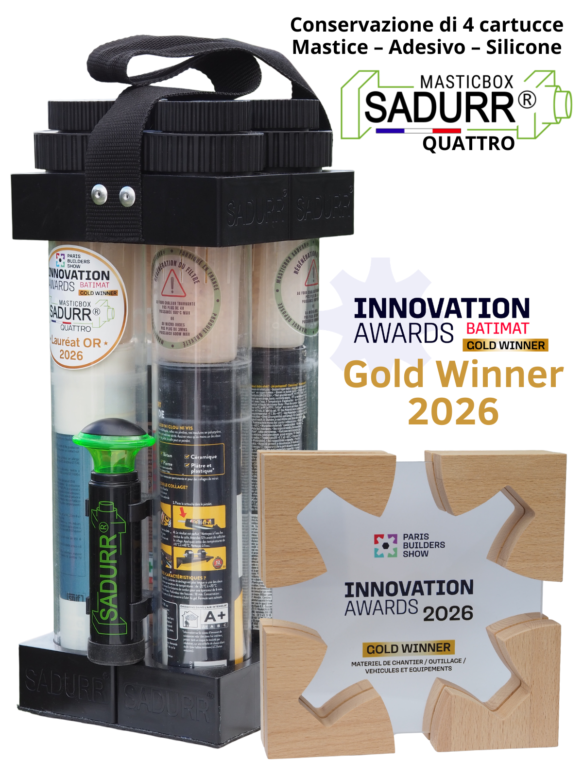 Masticbox SADURR® Quattro — Gold Winner degli Innovation Awards BATIMAT 2026